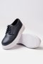 Boys' Navy Blue Lace-Up Oxford Shoes - 4