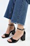 Women's Sarge Black Patent Leather Heeled Shoes