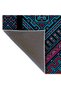 Multicolored Mixed Geometric Shape and Lines Patterned Modern Decorative Carpet 4969 - 5