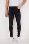 Men's Black Nail Skkiny Fit Lycra Skinny Leg Jeans