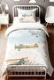 Airplanes in the Clouds Patterned Single Baby Kids Bedding Set - 2