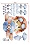Rabbit Flying Glider Decorative Kids Teen Room Wall Sticker - 3