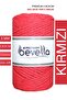 Premium Red 3 Twisted Cotton Macrame Rope 3 mm 250 Gr Red
