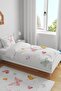 Butterfly Valley Patterned Single Baby Kids Bedding Set - 2