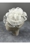 Simple and Stylish Bridal Wedding Hat with Pearl and Feather Detailing, Custom Design