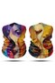 Set of 2 Bandana Men's Bandana Women's Bandana Motorcycle Bandana Neck Collar Balaklava Outdoor - 3