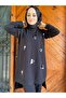 Black design hijab tracksuit with triangle sequin detail