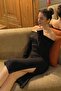 Black Madonna Collar Ribbed Knitted Dress