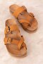 Women's Genuine Leather Daily Flip Flops Usl.2442 - 2