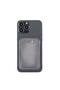 Genuine Leather Magnetic Credit Card Holder - Magsafe Wallet, Compatible Smart Phone