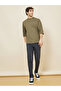 3/4 Sleeve Oversized T-Shirt with Raw Hem - 2