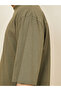 3/4 Sleeve Oversized T-Shirt with Raw Hem - 3
