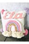 Macrame Rainbow Jewelry Pillow