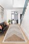 Machine Washable Non-Slip Base Stain Resistant Modern Living Room Carpet Kitchen Carpet and Runner