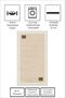 Machine Washable Non-Slip Sole Stain Resistant Beige Living Room Rug Kitchen Rug and Runner Rug - 2