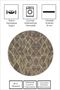 Machine Washable Non-Slip Base Stain-Resistant Round Living Room Carpet Kitchen Carpet and Balcony Carpet - 3