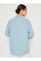 Textured Oversized Longline Shirt with Buttons - 7