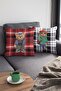 43x43cm Mr. Teddy Bear Thai Feather Woven Premium Fabric Double Sided Throw Pillow Pillow Case Krl923 - 6