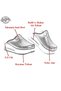 Wedge Heeled Orthopedic Hospital Nurse Women's Slippers Red Black - 4