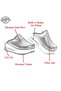 Air Sole Wedge Heeled Orthopedic Hospital Nurse Women's Sabo Slippers Red - 3