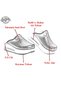 Orthopedic Air Sole Wedge Heeled Hospital Nurse Sabo Slippers Lotus Flower - 2