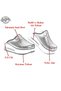 Small Flower Patterned Wedge Heeled Orthopedic Hospital Nurse Women's Slippers - 4