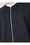 Relaxed Fit Zip Hoodie with Contrast Drawcord - 4