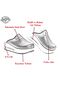 Wedge Heeled Orthopedic Hospital Nurse Women's Slippers White - 4