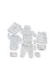 BE HAPPY FLOWER EMBROIDERED GIPURE DETAIL 100% COTTON ANTIBACTERY 10-Piece HOSPITAL EXIT SET - 2
