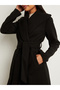 Belted Wool Like Midi Coat - 4