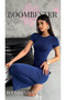 Sandy Fabric Maxi Length Women's Dress - Short Sleeve - 3