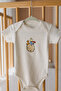 Premium Embroidered Baby Short Sleeve Body with Snap Fasteners Set of 2 - 2