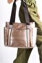 Women's Parachute Fabric Stripe Detailed Inflatable Daily Arm - Shoulder Bag