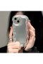 iPhone 13 Silver Zigzag Puffer Case Matte Back Shockproof Silicone