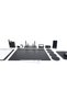 Pr610 Double Pen Black Color Leather Desk Mat Set 10 Pieces - 3