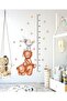 Cute Bears, Rabbit And Stars Height Gauge Pastel Color Wall Sticker - 4