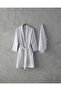 Como Microcotton Pique Bathrobe Set White