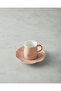 Rolly New Bone China 4 Pieces Coffee Cup Set for 2 Persons Powder - 3