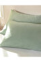 Plain cotton pillowcase set of 2 - seafoam green