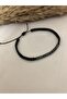 Morse Alphabet Hematite Stone Natural Stone Bracelet Lover Bracelet Lover Combination Gift Set - 3