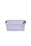 Q-Basket Rectangular Plastic Storage Basket - Beige - 2