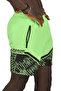 Light Green Patterned Men's Micro Sea Shorts - Fast Drying, Lined2403006 - 4