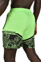 Light Green Patterned Men's Micro Sea Shorts - Fast Drying, Lined2403006 - 2