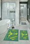 Digital Print Pcs Non-Slip Washable Cactus Double Bathroom Set Toilet Set