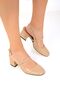 Skin Patent Leather Women's Classic Heeled Shoes 18037 - 5