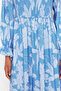 Size Elastic Blue Floral Printed Dress - TCTSS24EB00109 - 5
