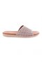 Genuine Leather Women's Slippers with Laser Detail - Stone Color 32353244 - 2
