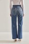 Women's Dark Blue Laser Cut Palazzo Trousers 40971035 - 5