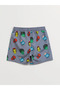 Baby Boy Swim Shorts with Elastic Waist Comics Printed - 2