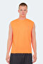 Rajya Men's Sleeveless Orange T-Shirt